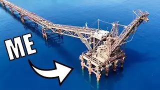Overnight Stealth Camp on a MASSIVE Industrial Pier!