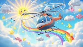Helicopter Spin Song! 🚁💨 | Flying Fun Rhyme for Kids | Sky Adventure Nursery Song