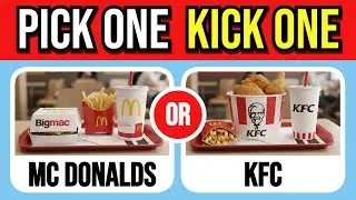 PICK One KICK One ✅ ❌ Fast Food Quiz 🍕 Choose Your Junk Food 🍔