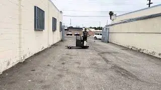 CROWN WALKIE RIDER 6000lb BATTERY PALLET JACK ELECTRIC PE3540-60 TEST