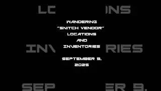 Wandering Snitch Vendors #TheDivision2 @TheDivisionGame 9/3/25