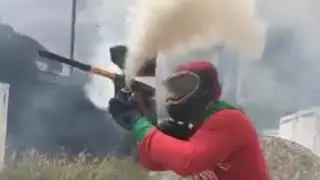 Paintball tips - smoke grenade at Hollywood sports park