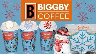 Biggby Coffee Holiday Menu! Peppermint Stick, Snow Mint, Sugar Cookie Latte, Sugar Cookie
