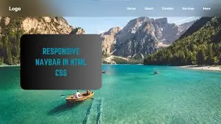 Responsive Navbar in HTML & CSS | HTML CSS Tutorials For Beginners