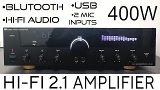 400W HI - FI 2.1 KARAOKE AMPLIFIER | BLUTOOTH | USB |  2 MIC INPUTS | DON AUDIOS@donaudios