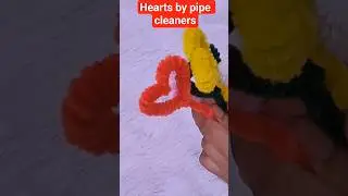 simple pipecleaner❤️ hearts/ hearts#viralshorts arts#diy#diycraft#art#trendingshorts#trending#viral