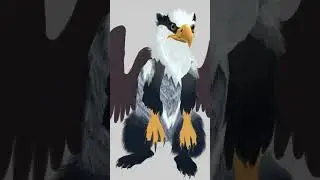 Painting a Badger Gryphon // Photoshop Speedpaint // #fantasyart #gryphon #speedpaint