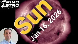 Sun in UV: Jan 16, 2026 #PinoAstro - Solar Dynamics Observatory - Flares, CME & Coronal Holes! #NASA