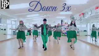 DOWN 3X | Line Dance|Bina Pratama|choreo Chika Hapsari| improver|Papa-Sickotoy,Elvana Gjata & Inna