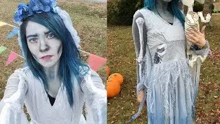 TIM BURTON CORPSE BRIDE COSTUME AND MAKEUP TUTORIAL