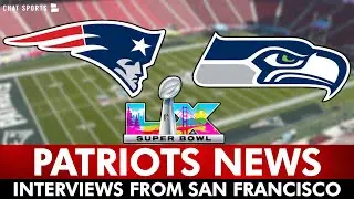 Patriots Super Bowl Interviews: Drake Maye, Mike Vrabel, Will Campbell & Christian Gonzalez