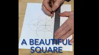 Sacred geometry- square from a circle