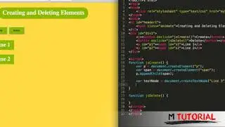Tutorial JavaScript for beginners #47   Creating and Deleting Elements # M Tutorial