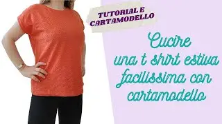 Tutorial t shirt estiva Cherry con cartamodello, cucito facile