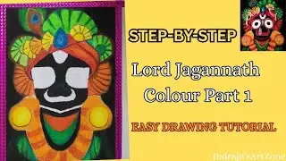 ଜୟ ଜଗନ୍ନାଥ | Jagannath Ji Drawing with Oil Pastel | Part 1 Coloring,Rath Yatra 2025 #art #jagannath