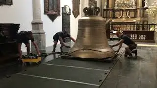 Moving Church Bell with Aerofilm Air Casters