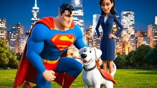 Cartoon super man - adventure to save the world from alien! 🦸&zwj;♂️👽
