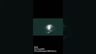 Day6 音ありで🔥ParticleGPUを使ってAudio Visualを作りました。 最初の入りかっこいいです。 #TouchDesigner30MinDaily #touchdesigner