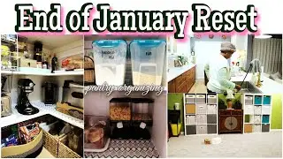 Closing Out January Productively 🧺 | Pantry Reset, Grocery Haul & Kitchen Clean