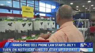 Hands-free cell phone use while driving law starts July 1