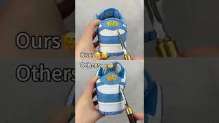 Real Vs Fake University Blue Nike Dunk #shorts #sneakerhead #viral