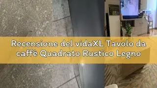 Recensione del vidaXL Tavolo da caff&egrave; Quadrato Rustico Legno Massello Recuperato Finitura Invecchiat