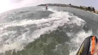 Me riding jetski Swedish girl
