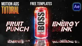 Motion Graphic Product Animation in After Effects || After Effects Energy Drink Product Ads