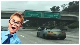 KIDS INSANE REACTION TO SEEING TANNER FOX IN HIS GTR!
