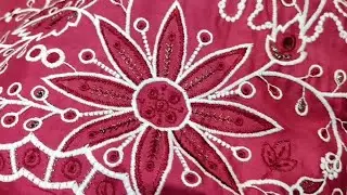 lawn full embroidered shirt with chiken boring daman. Shafoon Dupatta with 4 side boarder lace.