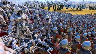 13 000 Archers VS 16 000 Wild Mans - UEBS 2 - Ultimate Epic Battle Simulator 2022 - UEBS 2022 - UEBS