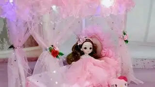 12 Minutes Satisfying with Unboxing Barbie Princess Wardrobe Refrigerator & Bed Review Toys