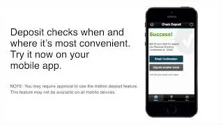 First Mobile App Mobile Check Deposit