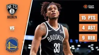 Nic Claxton - 15 Points, 3 Steals, 3 Blocks vs Warriors - 2025-26 Regular Season