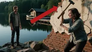 HOA Karen Took My Lakefront So I Built a Fence Wall And Painted Large 'HOA LAND GRAB' On It