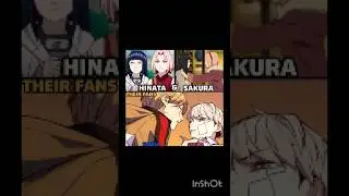 Sakura & Hinata 👀💕 #dance #music #remix #song #naruto #boruto #amv #hinata