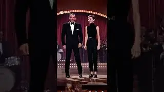 Frank Sinatra and Audrey Hepburn Tap Dancing in Vegas on stage
