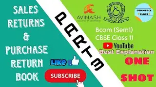 Purchase Return and Sales Return Book| One Shot| Bcom(Sem1)| osmania university| class 11 cbse
