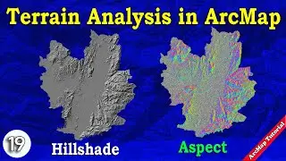 Hillshade & Aspect from DEM in ArcMap | Complete Terrain Analysis Guide #arcgis #raster #aspect