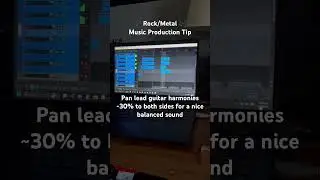 Mixing Lead Guitar Harmonies #guitar #guitartips #musicproduction