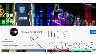 #HIDE the NUMBER OF Youtube SUBSCRIBERS #New Method #LATEST