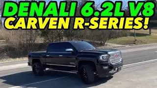 Выхлопная система GMC Sierra Denali 6.2L V8 2018 года с CARVEN R-SERIES!