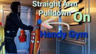 Handy Gym Review: Straight Arm Pulldown on Handy Gym! Flywheel Training!