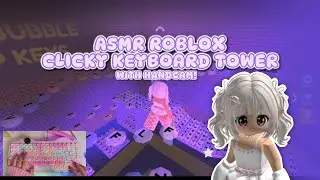 ASMR Roblox clicky keyboard tower with handcam! 💜