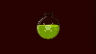 SVG Animation - Poison Bottle Masking Mode- Inkscape