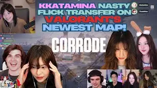 Kkatamina NASTY Flick on the NEWEST Valorant Map Corrode! ft. Valkyrae Ryan Higa Foolish Tinakitten