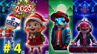 #4K New! Tiles hop-4 songs! tiles hop download PJ Masks  Crazy Frog  Cocomelon, Baby Shark #tileshop