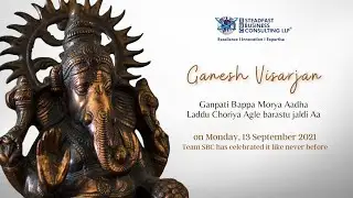 Ganesh Visarjan 2021 | Steadfast Business Consulting LLP | Hyderabad