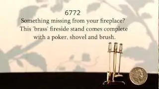 6772 Fire Poker, Shovel and Brush Set