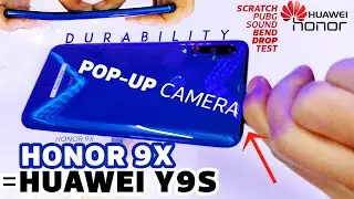 Honor 9x = Huawei Y9s ?! DURABILITY TEST | Pop-Up Camera Break Test | SCRATCH DROP BEND PUBG SOUND